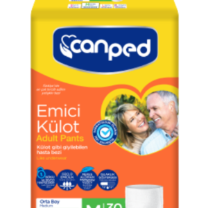 Canped Emici Külot Hasta Bezi M Beden 30 Adet | Medium Boy Yüksek Emicilik