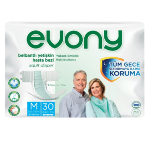 Evony Bel Bantlı Yetişkin Hasta Bezi M 30 Adet