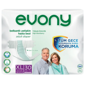 Evony Bel Bantlı Yetişkin Hasta Bezi XL 30 Adet