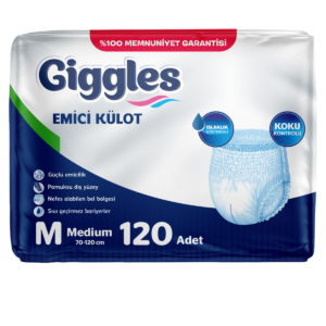 Giggles Emici Külot Hasta Bezi M Beden 120 Adet | Medium Boy Yüksek Emicilik
