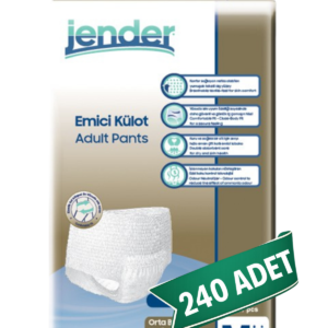 Jender Emici Külot Hasta Bezi M Beden 240 Adet | Medium Boy Orta Emicilik