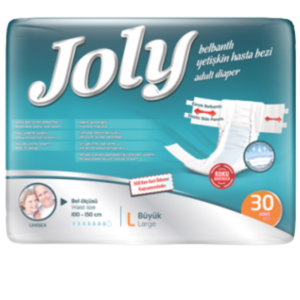 Joly Bel Bantlı Hasta Bezi L Beden 30 Adet | Large Boy Yüksek Emicilik