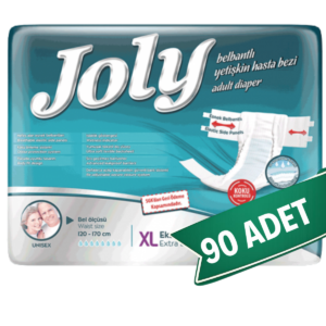 Joly Bel Bantlı Hasta Bezi XL Beden 90 Adet | XLarge Boy Yüksek Emicilik