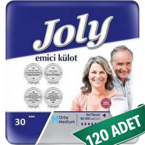 Joly Emici Külot Hasta Bezi M Beden 120 Adet | Medium Boy Yüksek Emicilik