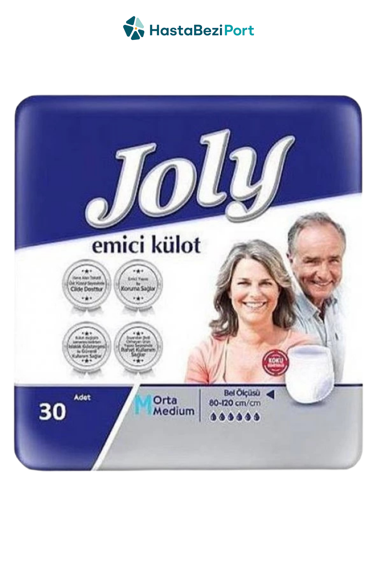 Joly Emici Külot Hasta Bezi M Beden 30 Adet | Medium Boy Yüksek Emicilik