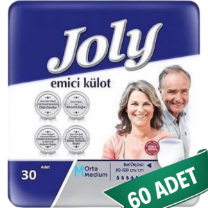 Joly Emici Külot Hasta Bezi M Beden 60 Adet | Medium Boy Yüksek Emicilik