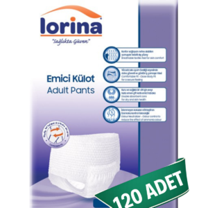 Lorina Emici Külot Hasta Bezi XL Beden 120 Adet | XLarge Boy Orta Emicilik