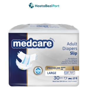 Medcare Premium Bel Bantlı Hasta Bezi 6 Damla Large (L) 30 Adet