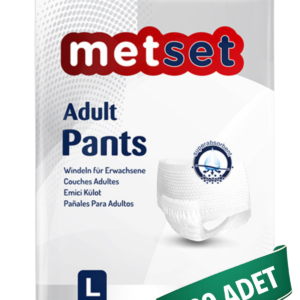 Metset Emici Külot Hasta Bezi L Beden 60 Adet | Large Boy Orta Emicilik