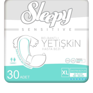 Sleepy Yetişkin Hasta Bezi Bel Bantlı Hasta Bezi XL Beden 30 Adet | XLarge Boy Yüksek Emicilik
