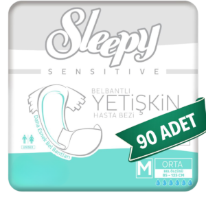 Sleepy Yetişkin Hasta Bezi Bel Bantlı Hasta Bezi M Beden 90 Adet | Medium Boy Yüksek Emicilik