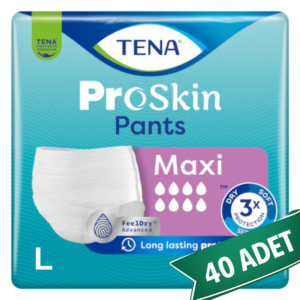 TENA ProSkin Pants Maxi Emici Külot Hasta Bezi L Beden 40 Adet | Large Boy Yüksek Emicilik