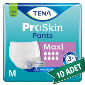 TENA ProSkin Pants Maxi Emici Külot Hasta Bezi M Beden 10 Adet | Medium Boy Yüksek Emicilik