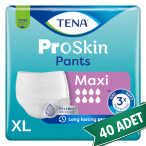 TENA ProSkin Pants Maxi Emici Külot Hasta Bezi XL Beden 40 Adet | XLarge Boy Yüksek Emicilik