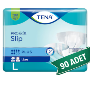 TENA ProSkin Slip Plus Bel Bantlı Hasta Bezi L Beden 90 Adet | Large Boy Yüksek Emicilik