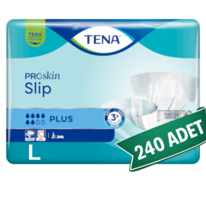 TENA ProSkin Slip Plus Bel Bantlı Hasta Bezi L Beden 240 Adet | Large Boy Yüksek Emicilik