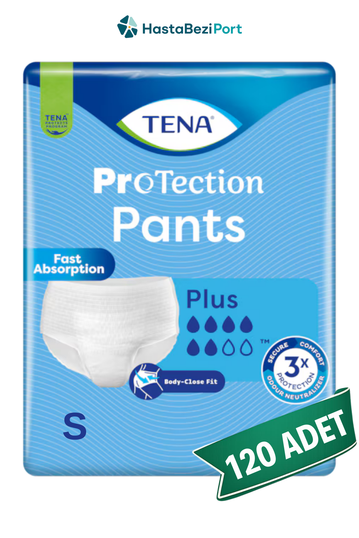 TENA ProTection Pants Plus Emici Külot Hasta Bezi S Beden 120 Adet | Small Boy Orta Emicilik