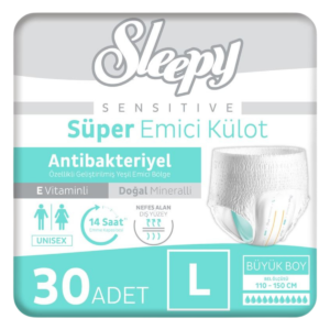 Sleepy Sensitive Antibakteriyel Emici Külot Large 30 Adet