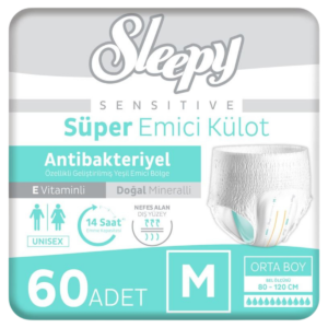 Sleepy Sensitive Antibakteriyel Emici Külot Medium 30x2 60 Adet