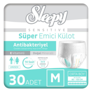 Sleepy Sensitive Antibakteriyel Emici Külot Medium 30 Adet