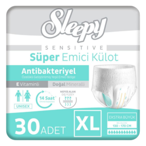 Sleepy Sensitive Antibakteriyel Emici Külot Xlarge 30 Adet